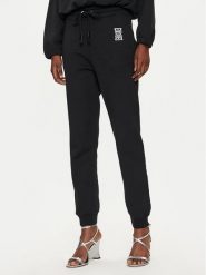 Pinko Spodnie dresowe Felpa 100371 A23C Czarny Regular Fit. Czarne spodnie dresowe damskie Pinko, bez wzorów, z bawełny. Za 409.99 zł.
