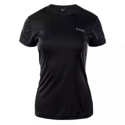 Koszulka damska Hi-Tec Lady Sibic - czarna, Rozmiar XL. Czarne bluzki damskie Hi-tec, l, bez wzorów, z poliesteru, sportowe, bez kołnierzyka, bez ramiączek. Za 34.99 zł.