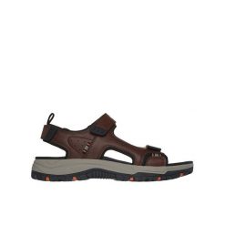 Sandały męskie SKECHERS Prewitt Rigdon. Brązowe sandały męskie Skechers, na lato, bez wzorów, bez zapięcia. Za 209.99 zł.