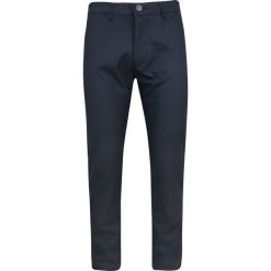 Spodnie Eleganckie Granatowe w Drobną Kratkę, Chinosy, Męskie -RIGON. Eleganckie spodnie męskie Rigon, bez wzorów, z elastanu. Za 149.00 zł.