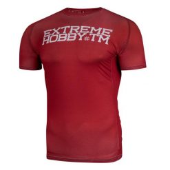 Koszulka Techniczna Sportowa Męska EXTREME HOBBY TRACE. Czerwone koszulki sportowe męskie EXTREME HOBBY, m, bez wzorów, z elastanu, bez ramiączek, do biegania. Za 149.00 zł.