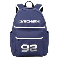 Plecak unisex Skechers Downtown Backpack pojemność 20 L. Niebieskie plecaki damskie Skechers, bez wzorów, sportowe. Za 73.99 zł.