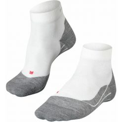 Skarpety damskie Falke RU4. Białe skarpetki damskie Falke, bez wzorów, z materiału. Za 133.50 zł.