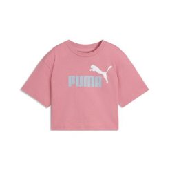 Młodzieżowa krótka koszulka Essentials 2 Colour z logo PUMA No. 1 PUMA. Czerwona bluzki damskie Puma, l, bez wzorów, z gumy, młodzieżowe, bez kołnierzyka, bez ramiączek. Za 79.00 zł.