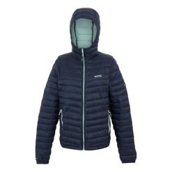 Kurtka Ocieplana Damska Hurden. Niebieskie kurtki sportowe damskie Regatta, xs, bez wzorów, z puchu, bez ramiączek, bez kaptura, trekkingowe. Za 129.99 zł.