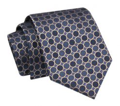 Krawat - ALTIES - Granat, Grochy. Niebieskie krawaty i muchy Alties, bez wzorów, z tkaniny, eleganckie. Za 49.00 zł.