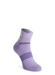 Skarpety biegowe Inov-8 Active Mid Sock. Fioletowe skarpetki damskie Inov-8, bez wzorów, z materiału. Za 61.59 zł.
