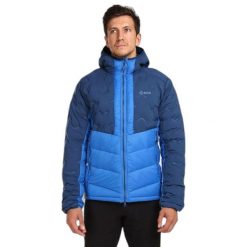 Kurtka puchowa Kilpi Tevery. Niebieskie kurtki sportowe męskie Kilpi, l, bez wzorów, z puchu, bez kaptura, narciarskie, primaloft. Za 680.25 zł.