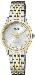 Zegarek damski QQ QZ81-401 CYRKONIE srebrny. Szare zegarki damskie Q&Q, srebrne. Za 229.00 zł.