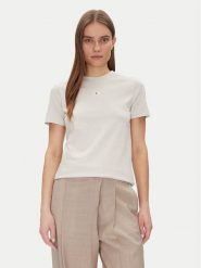 Calvin Klein Jeans T-Shirt J20J225243 Beżowy Regular Fit. Brązowe t-shirty damskie Calvin Klein Jeans, xl, bez wzorów, z bawełny, bez kołnierzyka, bez ramiączek. Za 89.99 zł.