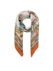 Just Cavalli Chusta 80RA2H01 ZG321 Czerwony. Czerwone rękawiczki damskie Just Cavalli, bez wzorów, z jedwabiu. Za 509.99 zł.