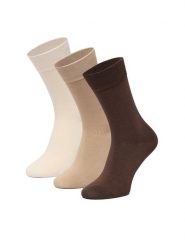 GINO ROSSI Skarpety długie CEO_AS_GR_01_W_AW26 (3-PACK). Beżowy. Brązowe skarpety męskie Gino Rossi, bez wzorów. Za 39.99 zł.