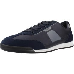 Buty HUGO BOSS NITAN LOWP NYMN Niebieski. Niebieskie buty zimowe męskie Hugo Boss, bez wzorów, z syntetyku, bez obcasa, bez zapięcia. Za 603.99 zł.