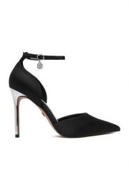 Nine West Szpilki CEO-CWBFS255 Czarny. Czarne szpilki damskie Nine West, bez wzorów, z materiału, bez obcasa, na szpilce, bez zapięcia. Za 249.99 zł.