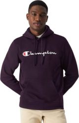 Bluza męska Champion Hooded fioletowa 220253 VS025 S. Fioletowe bluzy męskie Champion, m, bez wzorów, bez kaptura. Za 223.98 zł.