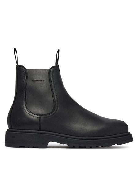 Gant Sztyblety 33651475 Czarny. Czarne botki męskie GANT, bez wzorów, ze skóry, bez obcasa, bez zapięcia. Za 819.99 zł.
