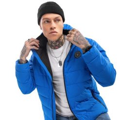 Kurtka puchowa Lifestyle męska Siroko Globe wodoodporna. Niebieskie kurtki męskie SIROKO, na zimę, m, bez wzorów, z materiału, wakacyjne, z kapturem. Za 297.00 zł.