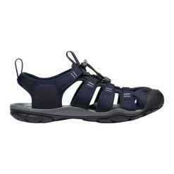 Sandały trekkingowe męskie Keen Clearwater CNX. Czarne buty zimowe męskie Keen, bez wzorów, bez obcasa, bez zapięcia. W wyprzedaży za 429.00 zł.