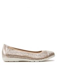 Caprice Baleriny 9-22151-42 Złoty. Żółte balerinki damskie Caprice, bez wzorów, ze skóry, bez obcasa, bez zapięcia. Za 202.99 zł.