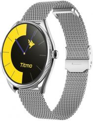 Smartwatch GepardWatches Smartwatch TITMO O-170 AMOLED Bluetooth Call srebrny mesh. Szare zegarki smartwatch GepardWatches, bez wzorów, z meshu. Za 225.00 zł.