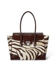 LAUREN RALPH LAUREN Torebka 431969469001 Brązowy. Brązowe shopperki damskie Lauren Ralph Lauren, bez wzorów, z materiału, bez dodatków. Za 1,489.00 zł.