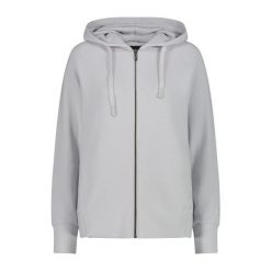 Damska bluza z kapturem z jerseyu CMP. Białe bluzy damskie CMP, bez wzorów, z jersey, bez ramiączek, z kapturem. Za 389.70 zł.
