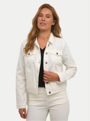 Kaffe Kurtka jeansowa Zelina 10506287 Écru Regular Fit. Kurtki damskie Kaffe, bez wzorów, z bawełny, bez kaptura. Za 209.99 zł.