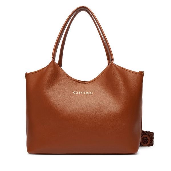 Torebka Valentino. Brązowe shopperki damskie Valentino, bez wzorów, bez dodatków. Za 474.99 zł.