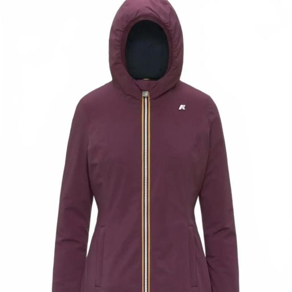 Kurtka K-WAY DENISE ST WARM DOUBLE Bordeaux. Czerwone kurtki męskie K-Way, xl, bez wzorów, z syntetyku, bez kaptura. Za 1,207.99 zł.