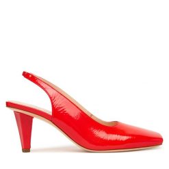 Czółenka AGL. Brązowe czółenka damskie AGL, bez wzorów, bez obcasa, bez zapięcia. Za 1,739.00 zł.