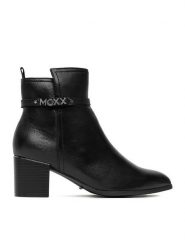 MEXX Botki CEO-MX/034C-WB Czarny. Czarne botki damskie Mexx, bez wzorów, ze skóry, bez obcasa, na słupku, bez zapięcia. Za 259.99 zł.