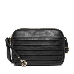 Torebka Lasocki. Czarne listonoszki damskie Lasocki, bez wzorów, bez dodatków. Za 179.99 zł.