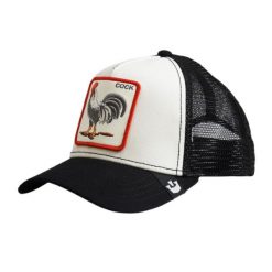 Czapka z daszkiem Goorin Bros. The Cock Black White Trucker - 101-0378. Białe czapki damskie Goorin Bros, bez wzorów, sportowe. Za 159.00 zł.