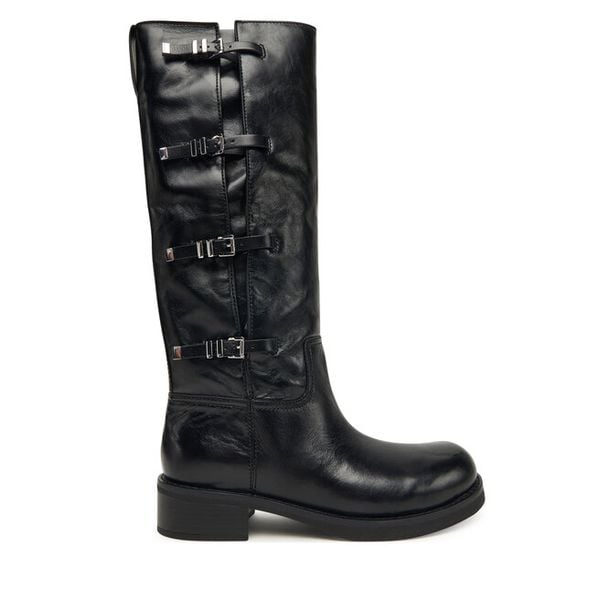 Kozaki MICHAEL Michael Kors. Czarne kozaki damskie MICHAEL Michael Kors, bez wzorów, bez obcasa, na płaskiej podeszwie, bez zapięcia. Za 999.99 zł.