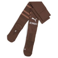 Męskie skarpety FC St. Pauli z grafiką PUMA Espresso Brown White. Białe skarpety męskie Puma, bez wzorów. Za 96.78 zł.