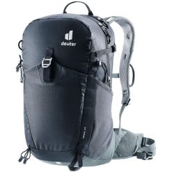 Plecak górski Deuter Trail 25 - blk/shale. Czarne plecaki męskie Deuter, bez wzorów, z materiału. Za 544.49 zł.