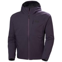 Kurtka turystyczna Helly Hansen Odin Stretch Insulat 2.0. Fioletowe kurtki męskie Helly Hansen, l, bez wzorów, casualowe, bez kaptura. Za 1,100.00 zł.