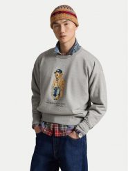 Polo Ralph Lauren Bluza 710B27080001 Szary Vintage Fit. Szare bluzy męskie Polo Ralph Lauren, m, bez wzorów, z bawełny, vintage, bez ramiączek, bez kaptura. Za 1,103.99 zł.
