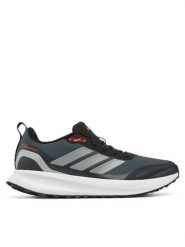 Adidas Buty do biegania Runfalcon 5 TR JI4084 Czarny. Czarne buty sportowe męskie Adidas, bez wzorów, z materiału, bez zapięcia, do biegania. Za 259.99 zł.