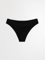 Strukturalny dół od bikini - czarny. Czarne stroje kąpielowe damskie Sinsay, l, bez wzorów. Za 25.99 zł.
