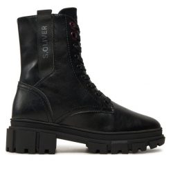 Trapery s.Oliver. Czarne trapery damskie S.Oliver, bez zapięcia. Za 399.99 zł.