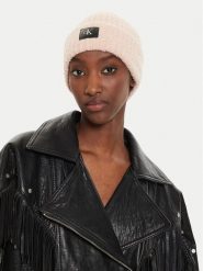 Calvin Klein Czapka Hardware K60K612652 Różowy. Czerwone czapki damskie Calvin Klein, na zimę, bez wzorów, z materiału. Za 209.99 zł.