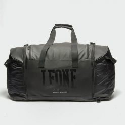 Torba sportowa Leone edition. Czarne torby sportowe męskie LEONE 1947, bez wzorów, z materiału. Za 336.50 zł.