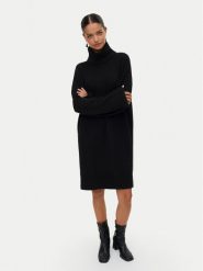 Vero Moda Sukienka dzianinowa Aquarius 10331900 Czarny Regular Fit. Czarne sukienki damskie Vero Moda, s, bez wzorów, z dzianiny, bez kołnierzyka, bez ramiączek. Za 229.99 zł.
