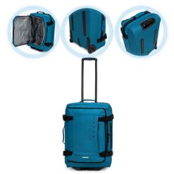 Walizka podróżna KADVA Lazio. Niebieskie walizki damskie KADVA, bez wzorów. Za 249.99 zł.