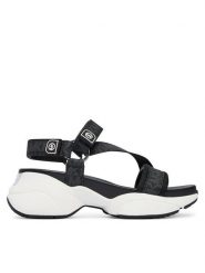 MICHAEL Michael Kors Sandały Bowie 43S6BWFA1B Czarny. Czarne sandały damskie MICHAEL Michael Kors, bez wzorów, ze skóry, bez obcasa, na płaskiej podeszwie, bez zapięcia. Za 739.99 zł.