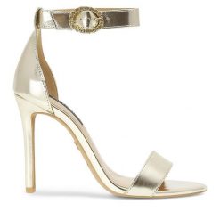 Sandały Nine West. Żółte sandały damskie Nine West, bez wzorów, bez obcasa, na szpilce, bez zapięcia. Za 137.99 zł.