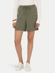 ONLY Szorty materiałowe Siesta 15333032 Zielony Loose Fit. Zielone szorty damskie ONLY, bez wzorów, z materiału. Za 59.99 zł.
