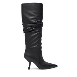 Kozaki MICHAEL Michael Kors. Czarne kozaki damskie MICHAEL Michael Kors, bez wzorów, bez obcasa, na szpilce, bez zapięcia. Za 1,599.00 zł.