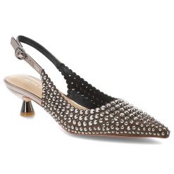 Srebrne Czółenka Alma En Pena Eleganckie Buty Damskie Na Obcasie. Czarne czółenka damskie Alma En Pena, z aplikacjami, eleganckie, ze szpiczastym noskiem, bez obcasa, na obcasie, bez zapięcia. Za 509.99 zł.